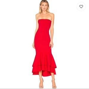 Lovers + Friends Dillion Midi Dress Red